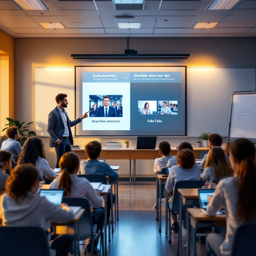 음양 기호가 새겨진 거대한 나무가 도시 건물 사이에 서 있는 초현실적인 예술 작품