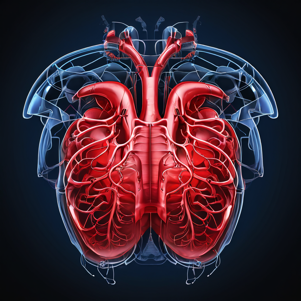 가슴 속 전쟁을 묘사한 이미지로, 단순한 반사 도식과 달리 격렬하게 경련하는 횡격막이 전장처럼 펼쳐져 있습니다.