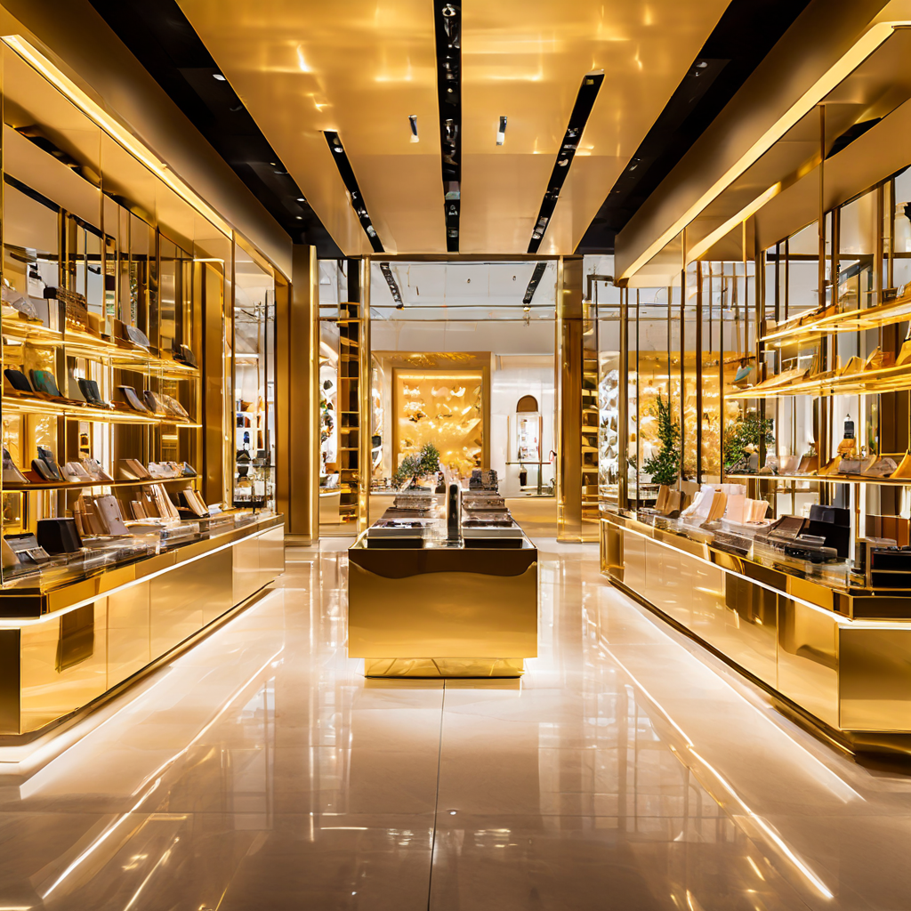 소비자 심리를 고려한 매장의 골든 라이트 프리미엄 섹션은 고객의 구매 욕구와 매장의 판매 흐름을 동시에 극대화하는 매력적이고 효율적인 쇼핑 공간을 연출합니다.