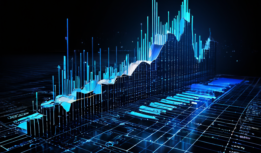 급락하는 주식 차트가 차가운 계산기와 어두운 재장 장부로 변환되며 가혹한 시장 재평가를 상징적으로 표현한 이미지입니다.