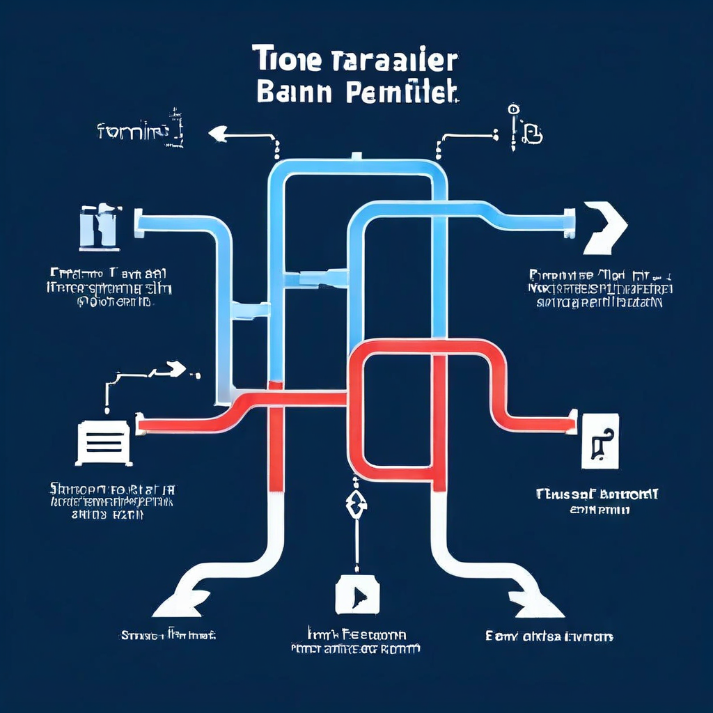 이체 오류 발생 시 은행 간 송금은 별도의 오류 알림 경로를 거치는 반면, 동일 은행 내 송금은 더 간단한 수정 절차를 통해 해결되는 과정을 비교 설명한 2번째 플로우차트 이미지입니다.