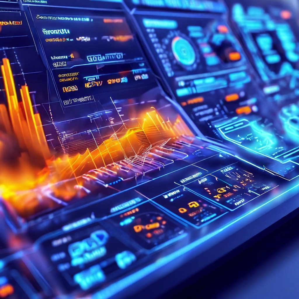 Futuristic dashboard interface with layered data paths and secure service flow for multi-game operator platforms.