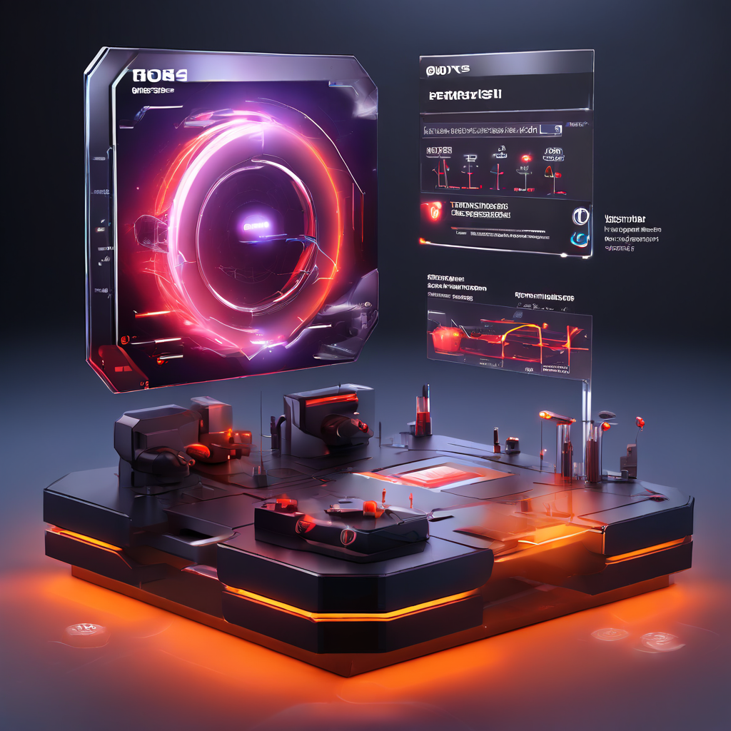 Futuristic dashboard interface displaying abstract trend signals and data flow across secure cloud infrastructure for a...